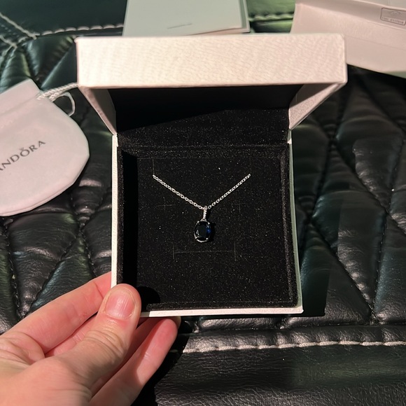 Sparkling Statement Halo Pendant Necklace - Picture 2 of 5